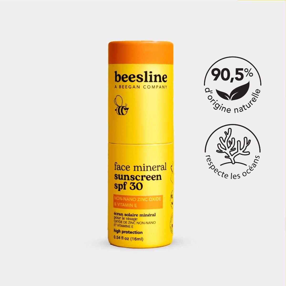 Écran solaire minéral SPF 30 pour le visage (16 g)